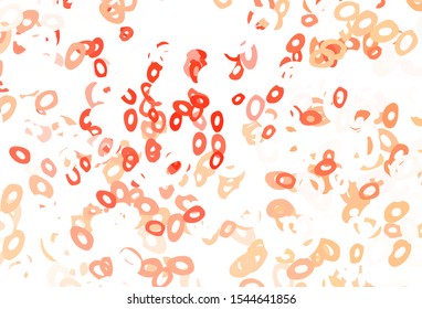 Light Red vector template with circles. Beautiful colored illustration with blurred circles in nature style. Completely new template for your brand book.