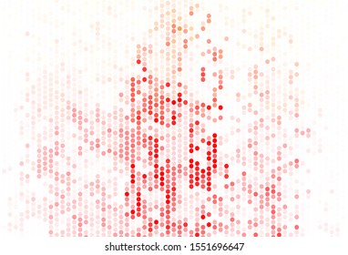 Light Red vector template with circles. Modern abstract illustration with colorful water drops. New template for your brand book.