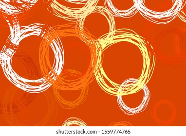 Light Red vector template with circles. Abstract illustration with colored bubbles in nature style. New template for your brand book.