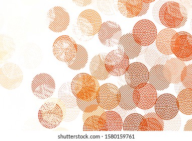 Light Red vector template with circles. Illustration with set of shining colorful abstract circles. Pattern for futuristic ad, booklets.