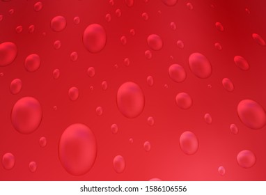 Light Red vector template with circles. Illustration with set of shining colorful abstract circles. Completely new template for your brand book.