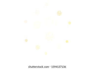 Light Red vector template with circles. Abstract illustration with colored bubbles in nature style. Pattern for ads, leaflets.