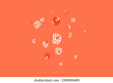 Light Red vector template with circles. Beautiful colored illustration with blurred circles in nature style. Design for poster, banner of websites.