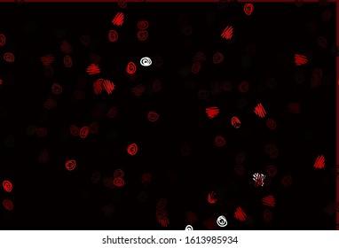 Light Red vector template with circles. Abstract illustration with colored bubbles in nature style. Pattern for beautiful websites.