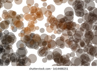 Light Red vector template with circles. Modern abstract illustration with colorful water drops. Pattern for ads, leaflets.