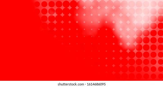 Light Red vector template with circles. Abstract illustration with colorful spots in nature style. Pattern for business ads.