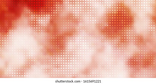 Light Red vector template with circles. Glitter abstract illustration with colorful drops. Pattern for websites.