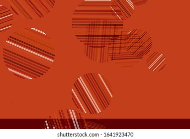 Light Red vector template with circles. Blurred bubbles on abstract background with colorful gradient. New template for your brand book.