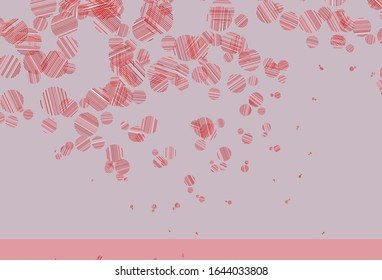 Light Red vector template with circles. Illustration with set of shining colorful abstract circles. Design for your business advert.