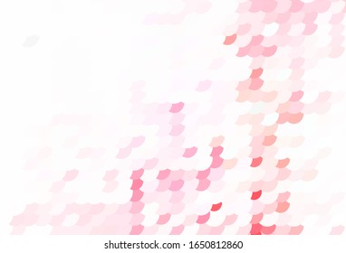 Plantilla vectorial de color rojo claro con círculos. Burbujas borrosas sobre fondo abstracto con gradiente colorido. Patrón para sitios web hermosos.