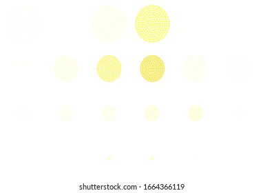 Light Red vector template with circles. Illustration with set of shining colorful abstract circles. New template for your brand book.