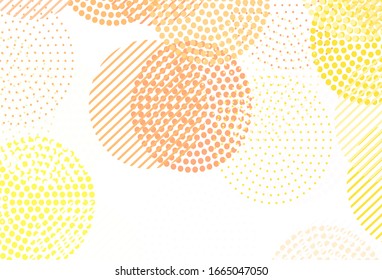 Light Red vector template with circles. Abstract illustration with colored bubbles in nature style. Pattern for textures of wallpapers.