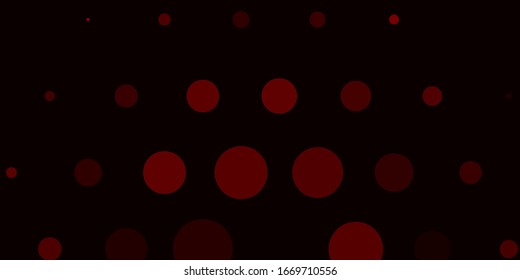 Light Red vector template with circles. Glitter abstract illustration with colorful drops. Pattern for business ads.