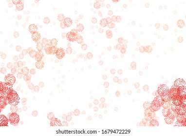 Light Red vector template with circles, lines. Illustration with colorful circles, lines in abstract style. Pattern for beautiful websites.
