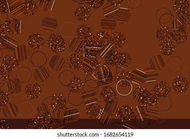 Light Red vector template with circles. Blurred decorative design in abstract style with bubbles. Design for your business advert.
