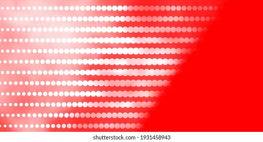 Light Red vector template with circles. Modern abstract illustration with colorful circle shapes. Pattern for wallpapers, curtains.