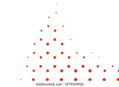 Light red vector template with circles. Blurred bubbles on abstract background with colorful gradient. Completely new template for your brand book.