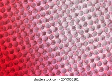 Light Red vector template with circles. Blurred decorative design in abstract style with bubbles. Pattern for futuristic ad, booklets.