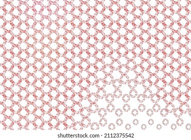 Light red vector template with circles. Beautiful colored illustration with blurred circles in nature style. Completely new template for your brand book.