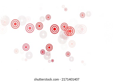 Light Red vector template with circles. Beautiful colored illustration with blurred circles in nature style. Pattern for beautiful websites.