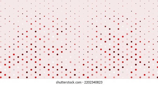 Light red vector template with circles. Glitter abstract illustration with colorful drops. Design for posters, banners.