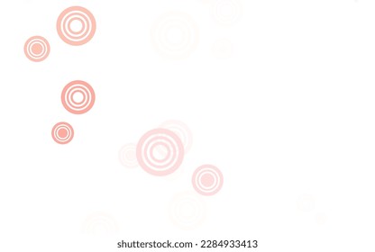 Light Red vector template with circles. Illustration with set of shining colorful abstract circles. Design for your business advert.