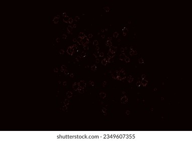 Light Red vector template with circles. Glitter abstract illustration with blurred drops of rain. Template for your brand book.
