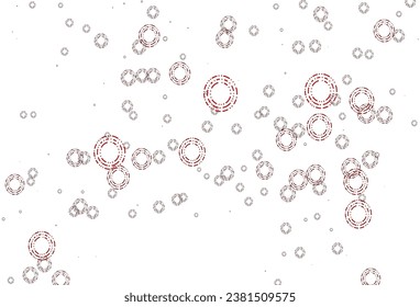 Light Red vector template with circles. Beautiful colored illustration with blurred circles in nature style. Completely new template for your brand book.