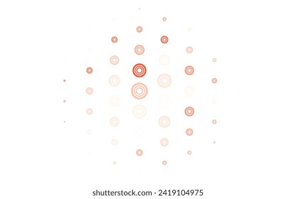 Light Red vector template with circles. Illustration with set of shining colorful abstract circles. New template for your brand book.