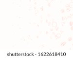 Light Red vector template with crystals, circles. Circles, lines on abstract background with colorful gradient. Pattern for commercials.