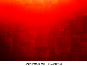Light Red vector template with crystals, rectangles. Beautiful illustration with rectangles and squares. Pattern can be used for websites.