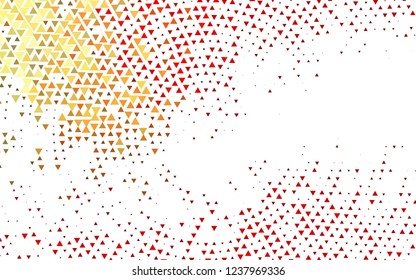 Light Red vector template with crystals, triangles. Decorative design in abstract style with triangles. Pattern for busines ad, booklets, leaflets