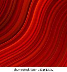Light Red vector template with curved lines. Colorful illustration with curved lines. Pattern for websites, landing pages.