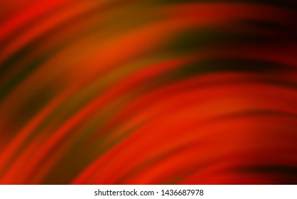 Light Red vector template with curved lines. Geometric illustration in abstract style with gradient.  The best colorful design for your business.