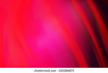 Light Red vector template with curved lines. A circumflex abstract illustration with gradient. Abstract style for your business design.