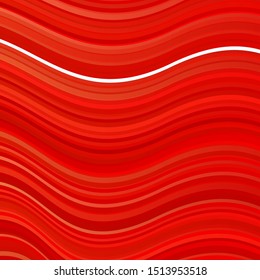 Light Red vector template with curved lines. Illustration in abstract style with gradient curved.  Template for your UI design.