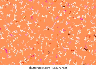 Light Red vector template with curved lines. A sample with colorful lines, shapes. Abstract style for your business design.