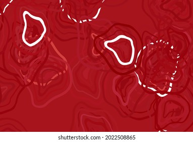 Light Red vector template with curved lines. A sample with colorful lines, shapes. Pattern for your business design.