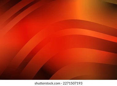 Light Red vector template with curved lines. Colorful geometric sample with gradient lines.  Simple template for your design.