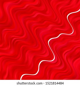 Light Red vector template with curves. Colorful abstract illustration with gradient curves. Pattern for websites, landing pages.