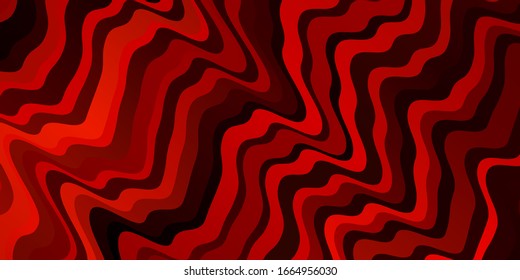 Light Red vector template with curves. Illustration in abstract style with gradient curved.  Template for your UI design.