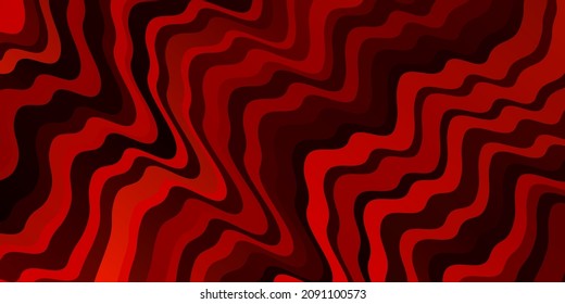 Hellrote Vektorvorlage mit Kurven. Illustration im abstrakten Stil mit Farbverlauf-gebogen.  Vorlage für das UI-Design.