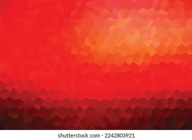 Light Red vector template in hexagonal style. Abstract illustration with colorful hexagons. Beautiful design for your business advert.