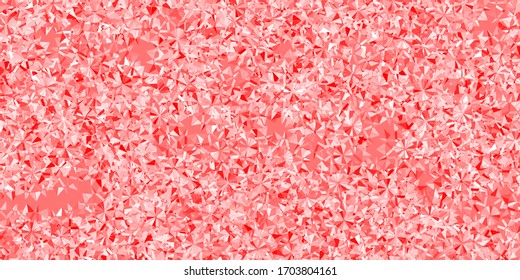 Light Red vector template with ice snowflakes. Colorful abstract illustration with snowflakes. New year leaflet pattern.