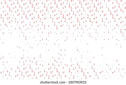 Light Red vector template with isolated numerals. Modern geometrical illustration with numerals. The pattern can be used for school, grammar websites.