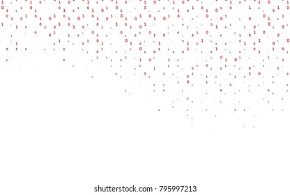 Light Red vector template with isolated numerals. Blurred design in simple style with collection of numerals. The pattern can be used for ad, booklets, leaflets of education.