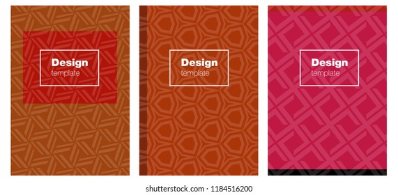 Light Red vector template for journals. Modern abstract design concept with colorful gradient. Pattern notebooks, journals.