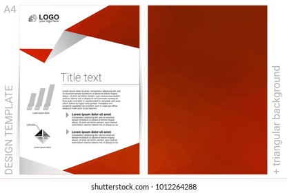 Light Red vector  template for landing pages. Glitter abstract design concept with text box. Completely new template for your brand book.