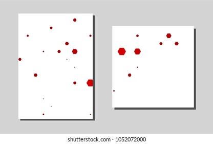 Light Red vector template for landing pages. Web interface on abstract background with colorful gradient. New design for a poster, banner of your website.