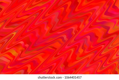 Light Red vector template with lava shapes. Modern gradient abstract illustration with bandy lines. Brand-new design for your ads, poster, banner.
